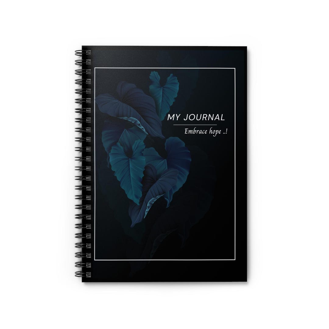 Notebook Embrace Elegant Floral Spiral Notebook - My Journal, Embrace Hope | Perfect for ...