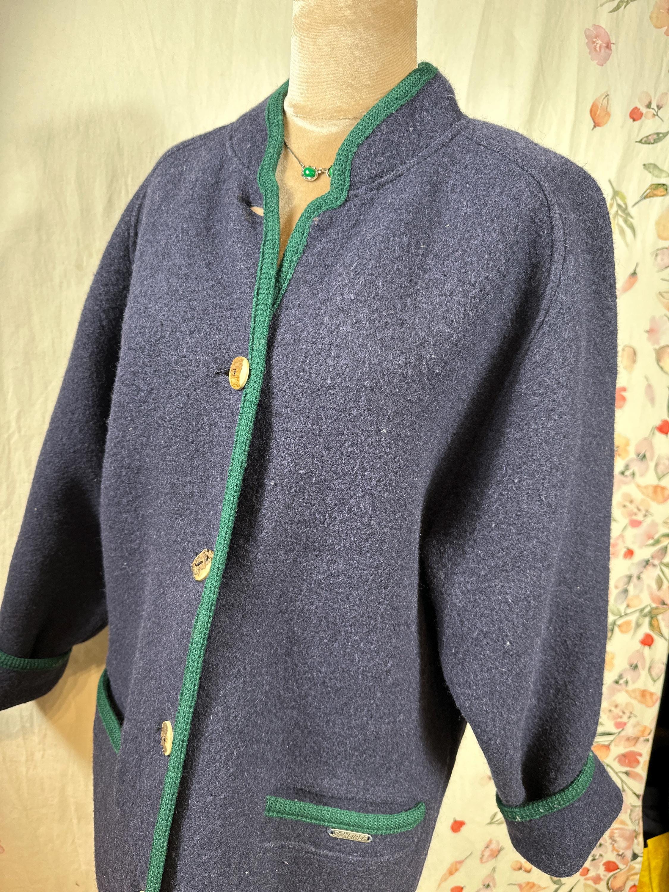 Vintage Austrian Sigi Scheiber Jacket in Pure Virgin Wool