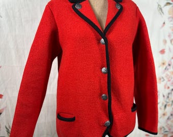 Vintage Austrian Sigi Scheiber Jacket in Pure Virgin Wool