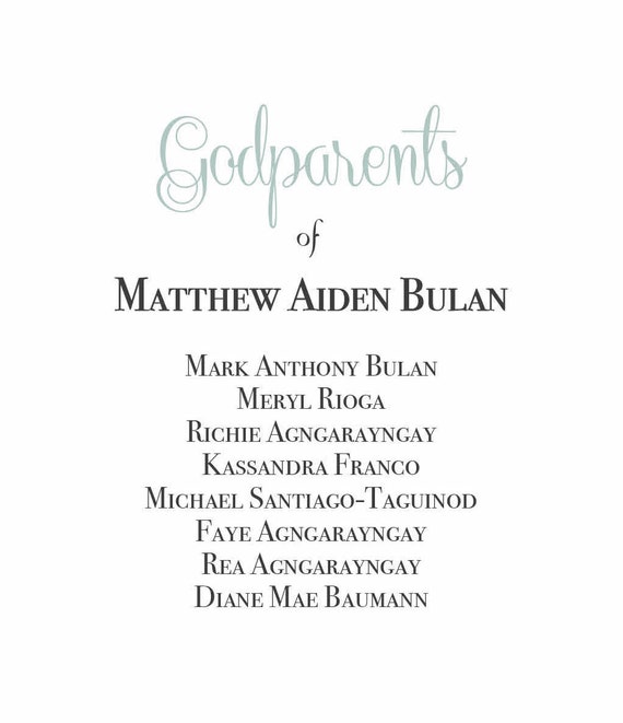 Godparents Card for Baptism, Christening, Dedication 10 Pack - Remembrance Card in honor of loved ones Il_570xn