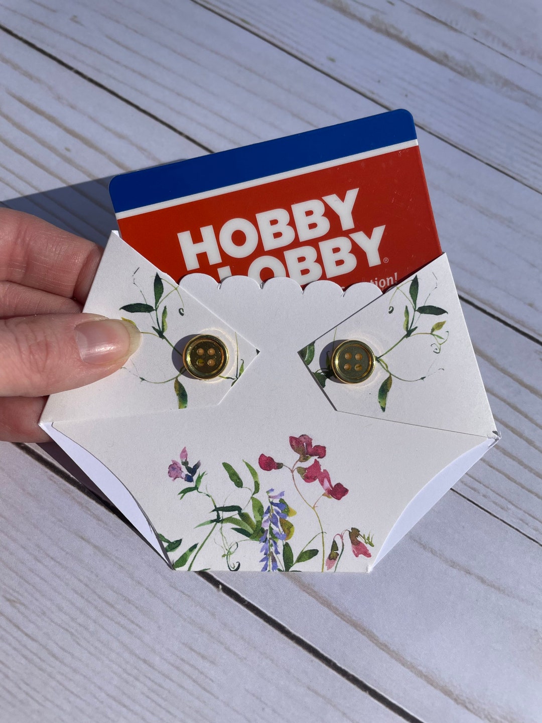 Diaper Gift Card Holder for Baby Shower Sweet Pea Etsy