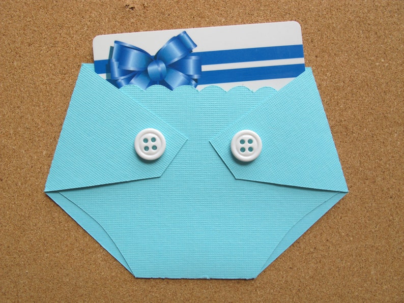 Baby Shower Prize Gift Card Holder Diaper Shaped Etsy
