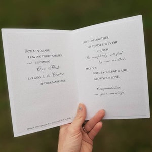 Inspirational Wedding Congratulations Card - Etsy