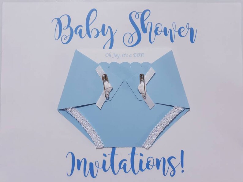 diaper shaped baby shower invitations