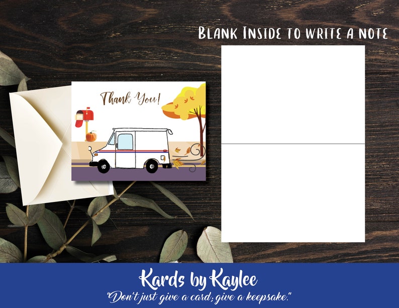 for Letter Carrier my USPS Thank You Card for my Mail Carrier my Postal Worker Card for the Person who delivers the mail