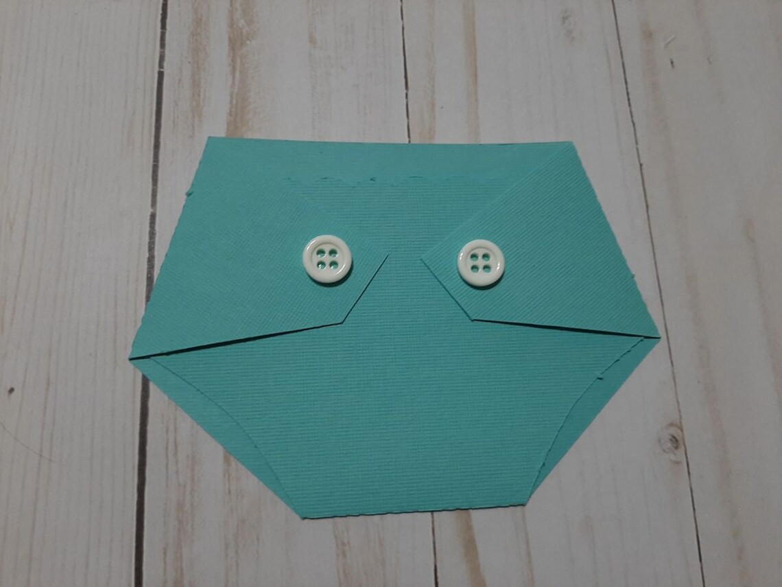 Baby Shower Game Prize Diaper Shaped Gift Card Holderjewel Etsy