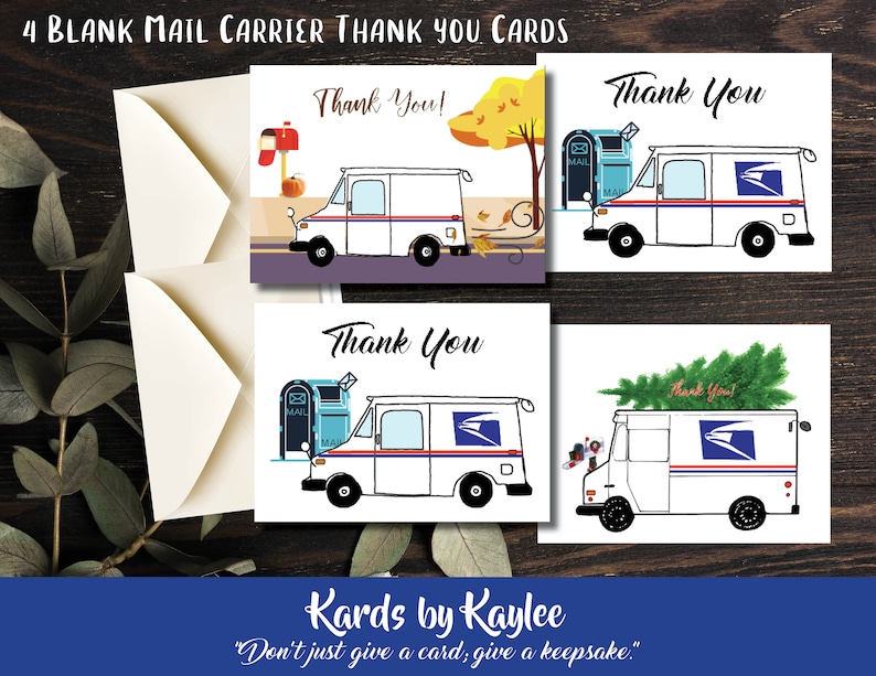 for Letter Carrier my USPS Thank You Card for my Mail Carrier my Postal Worker Card for the Person who delivers the mail