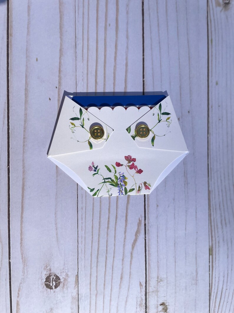 Diaper Gift Card Holder for Baby Shower Sweet Pea Etsy