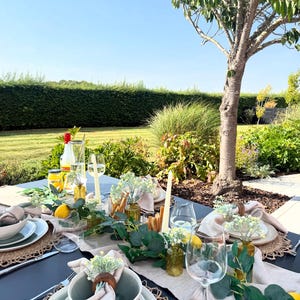 Italian Tablescape Kit – Mediterranean Dinner Party Box – Curated La Dolce Vita Table Setting & Rustic Celebration Décor