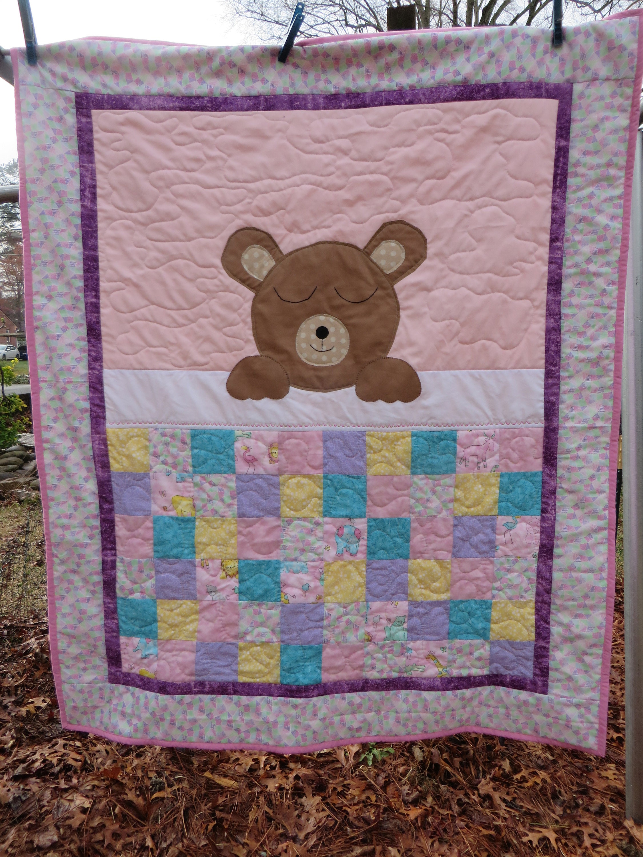 Teddy Bear Quilt Etsy