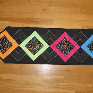 Colorful Musical Table Runner