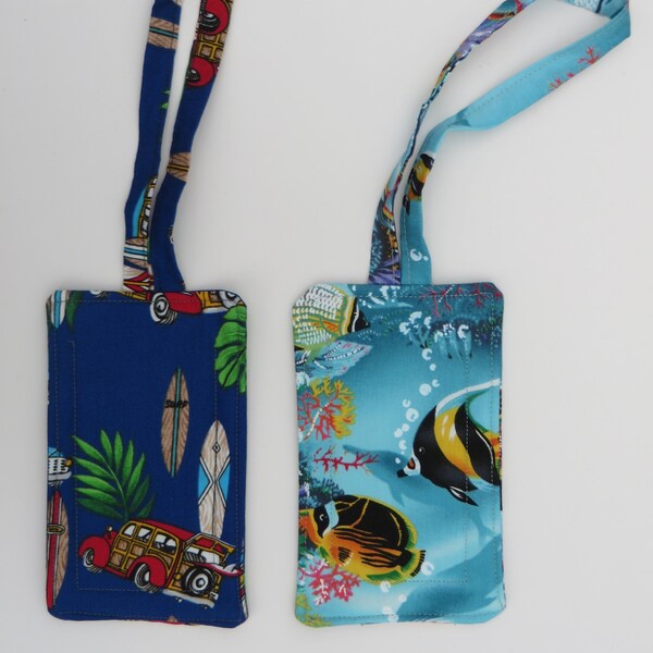 Fabric Luggage Tag Etsy