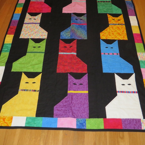 Cat Face Quilt Etsy
