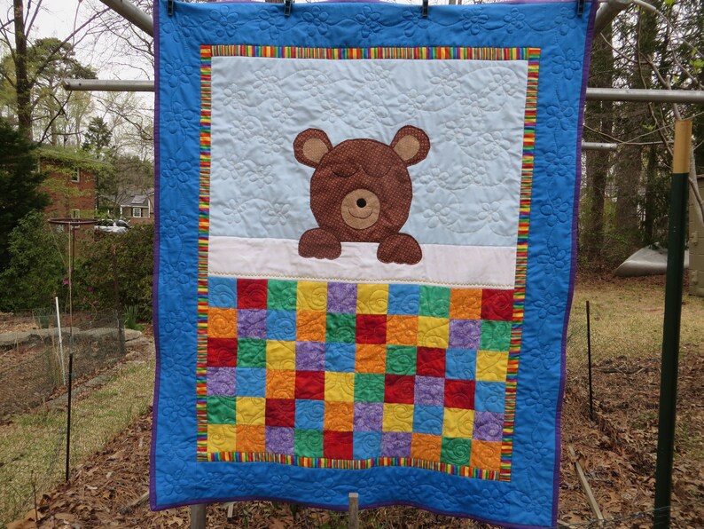 Teddy Bear Quilt Etsy