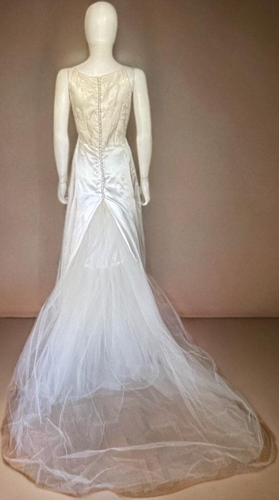 Vintage Silk Brocade Wedding Dress
