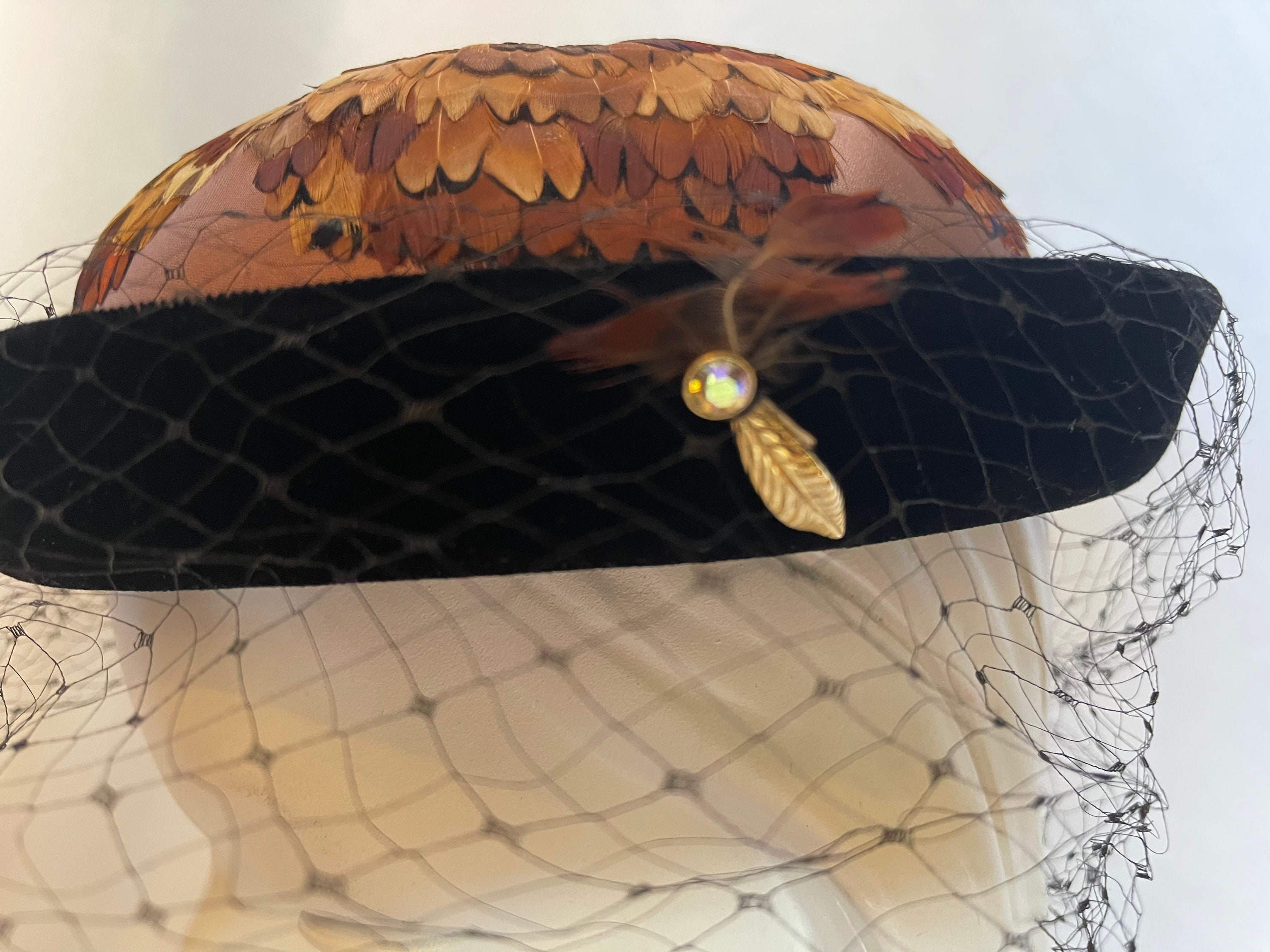Vintage Livingston’s feather hat Livingston Bros Hat - Etsy main image 3