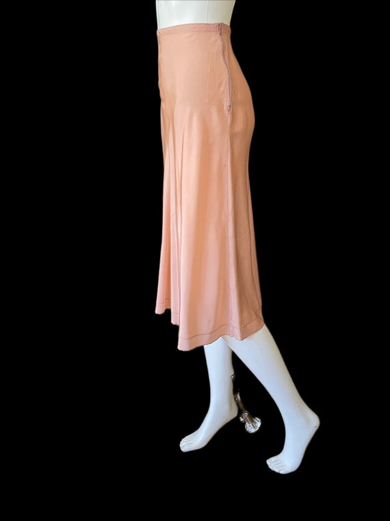 Vintage Peach Tafetta Half Slip - Circa 1930s - image 4