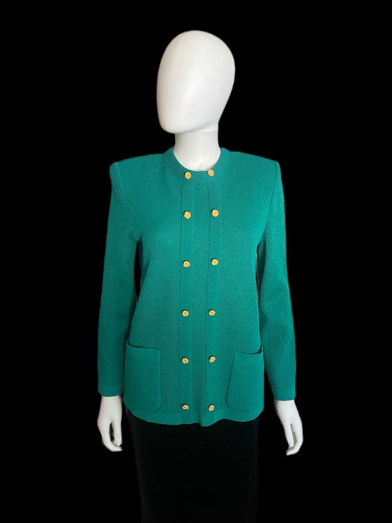 Vintage Kelly Green Knit Top by Castleberry New Y… - image 1