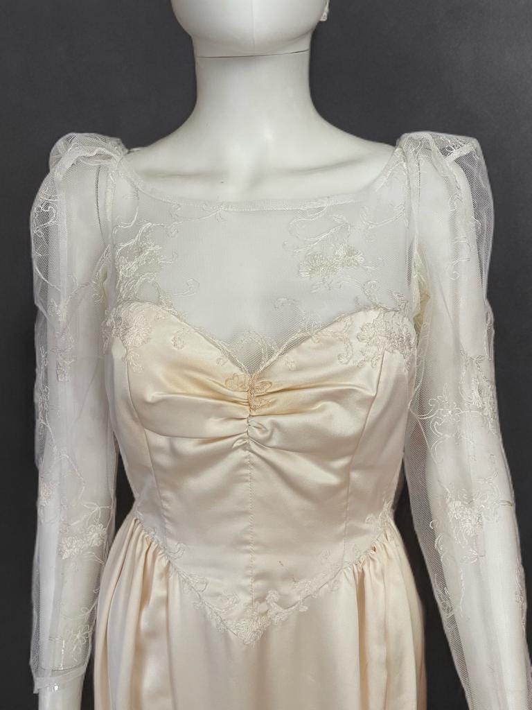 Vintage Silk Wedding Dress