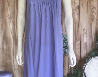 Vintage Vanity Fair Periwinkle Nightgown