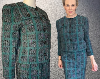 Costume jupe en tricot à carreaux Castleberry vintage