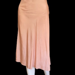 Vintage Peach Tafetta Half Slip - Circa 1930s