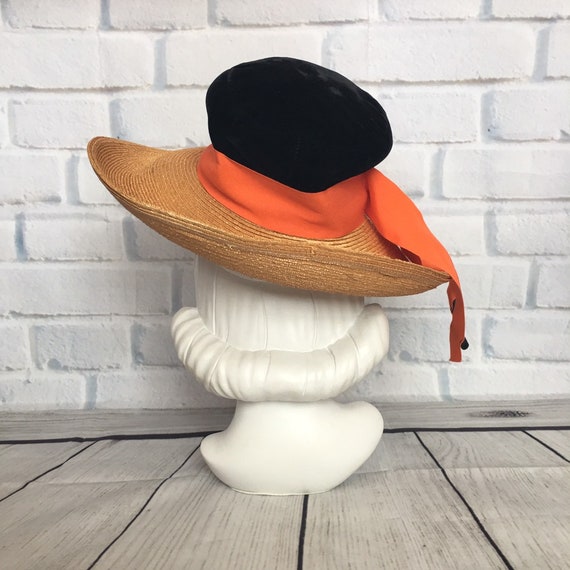 Vintage Winkleman's Straw Eliza Doolittle Sun Hat - image 9