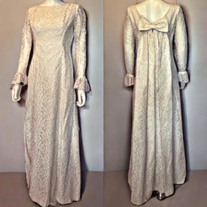 Stunning Mid Century Lace Wedding Dress
