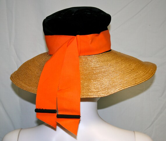 Vintage Winkleman's Straw Eliza Doolittle Sun Hat - image 6