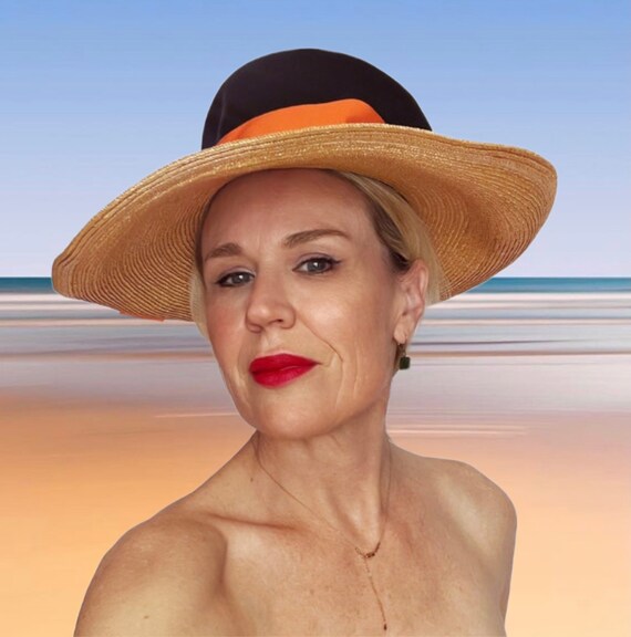 Vintage Winkleman's Straw Eliza Doolittle Sun Hat - image 5