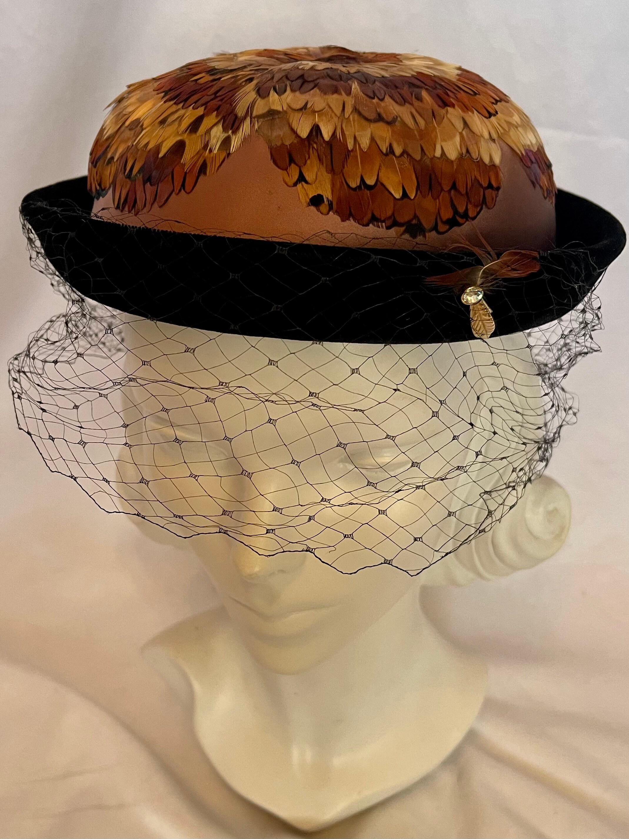 Vintage Livingston’s feather hat Livingston Bros Hat - Etsy main image 2
