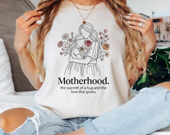 Mom Hug Flower Shirt, Mothers Day Shirt