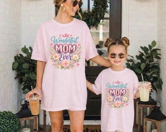 Retro Mom Matching Family Shirt, Mother's Day Gift for Mom, Vintage Mama Tee