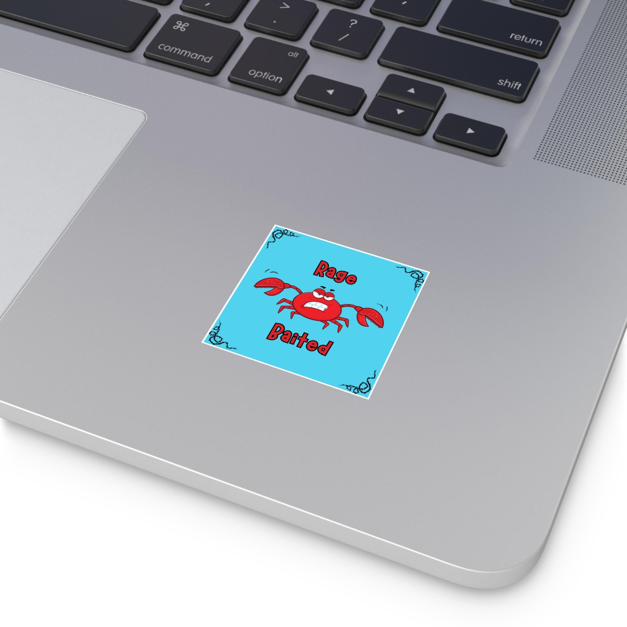 Get Trolled Sticker Rage Baited Crab Sticker: Funny Trolling Vinyl Decal - Etsy