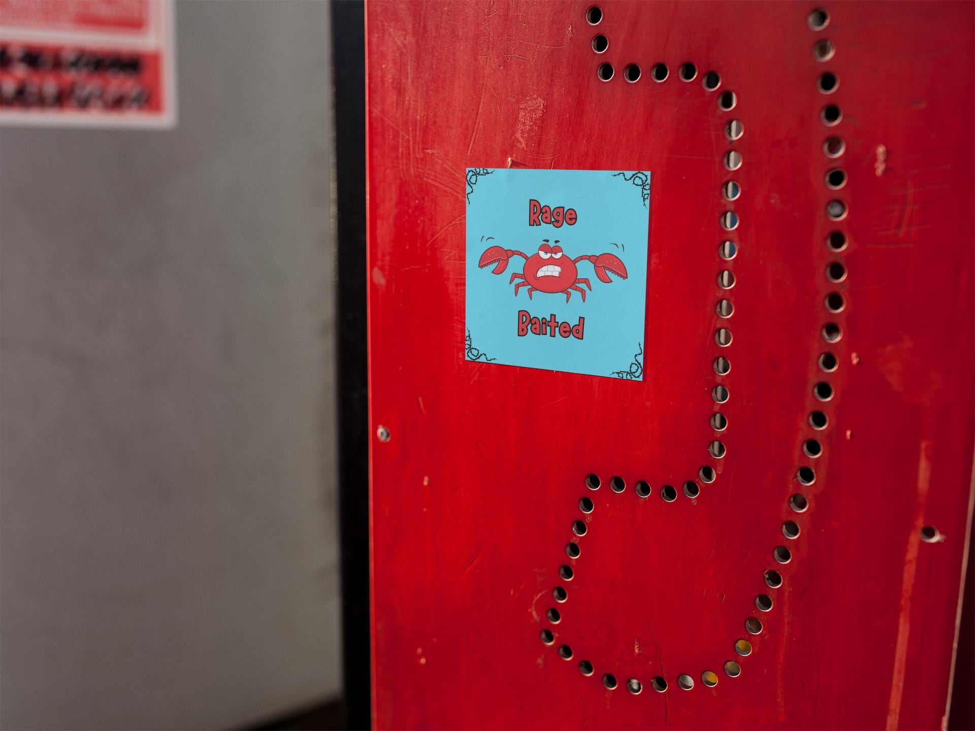 Rage Baited Crab Sticker: Funny Trolling Vinyl Decal - Etsy