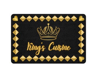 Royal King's Cuisine Pet Food Mat - Anti-Slip Dog & Cat Feeding Station