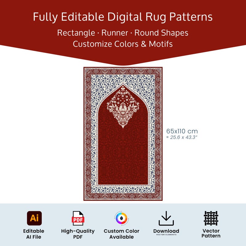 Design Free Pray Rug Prayer Rug - Etsy