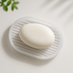 Minimalistisch, snel leegmakend 3D-geprint zeepbakje | Modern badkamerblad | Milieuvriendelijke, Scandinavische gootsteenopberger