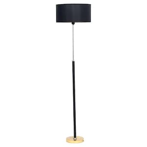 Mid-Century Modern Floor Lamp: Fabric Lampshade, Living Room Lighting