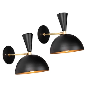 1950&#39;s  Brass Light Fixture, Brass Wall Sconce Lighting, Modern Brass Double Lighting Wall Sconce, Italian Brass Sconce, Mid-Century