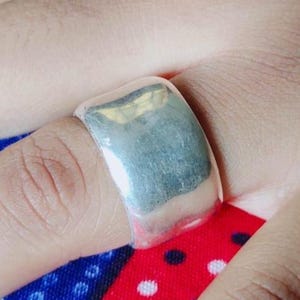 Silver Flat Ring,Wide Band Ring,Handmade 925 Silver Band Ring, Silver Minimalist Ring,  Gifts Thick Band Ring, Sterling Silver Cigar Ring
