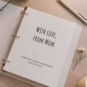 Diario de recuerdos de madre a hijo (imprimible) / Cartas de mamá para guardar como recuerdo / Regalo para hija o hijo / Descarga instantánea