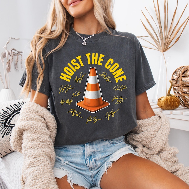 Hoist The Cone Funny Traffic Cone Parody PNG: Construction Road Joke Humor (Digital Download)