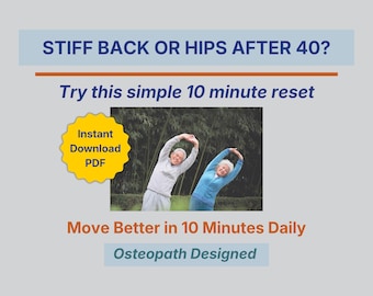 Mobility & Breathwork Guide for Adults 40+: Joint Pain Relief, Flexibility (PDF Downloadable Ebook)