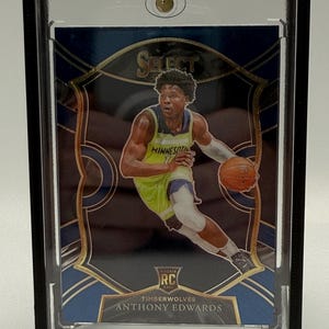Anthony Edwards Rookie Trading Card With Stand - Minnesota Timberwolves