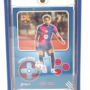 Lamine Yamal Trading Card Daka 2025 FC Barcelona Soccer - With Case & Stand
