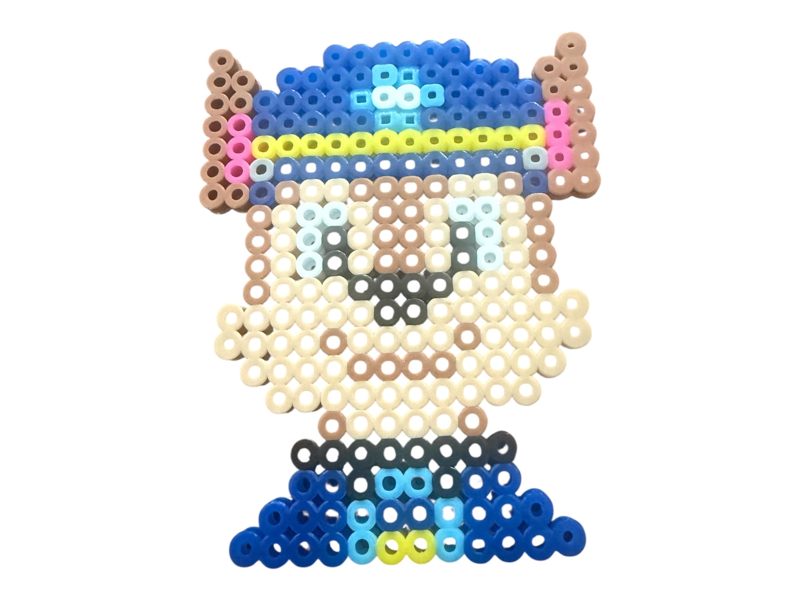 Chase From Paw Patrol Perler Bead Art: Handmade Pixel Dog Kids