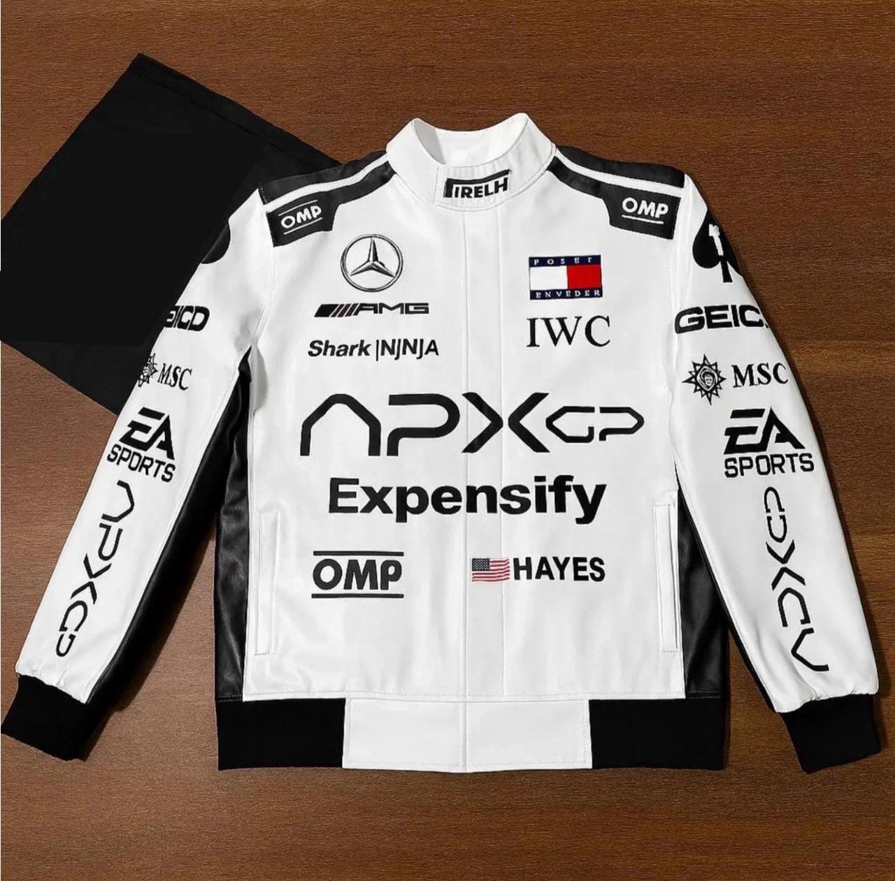 ジャケット・アウター   APXGP F1 Movie Jacket Amazon.com: Brad Pitt F1 Movie 2025 APXGP Leather Racing Jacket