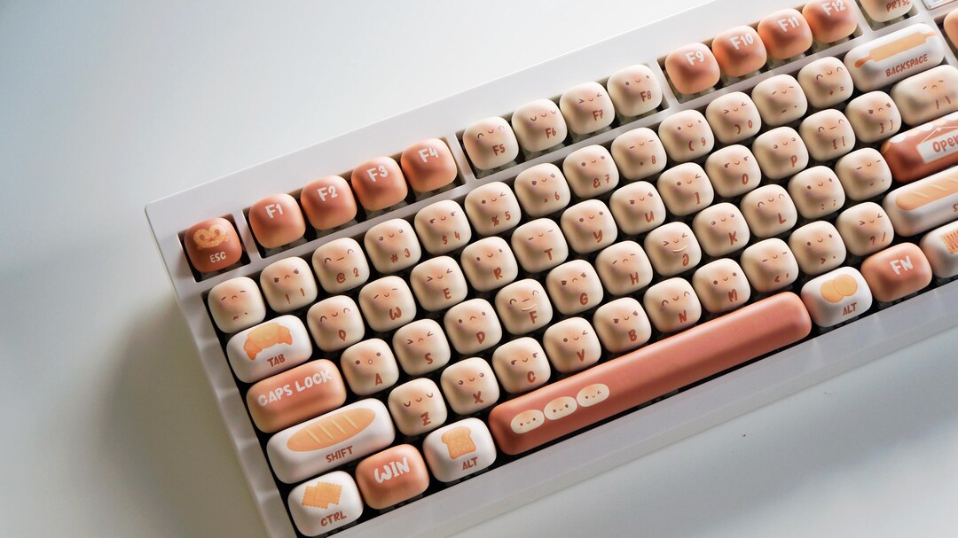 Bun Wonderland Keycap Set – 138 Keys PBT MOG Profile, Bakery-inspired ...