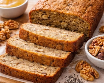 Easy Bake, Low Sugar Plantain Bread, Diabetic-Friendly, Low Glycemic, Guilt-Free Indulgence Treat